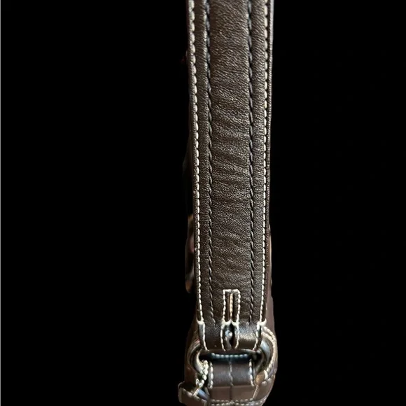 Coach Soho Flap Bag Dark Brown w/ COA & Dust Bag (A617) - Picture 13 of 16